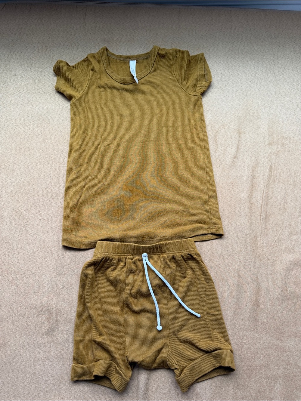 Childhoods Short Sleeve Set in Mustard size 2T